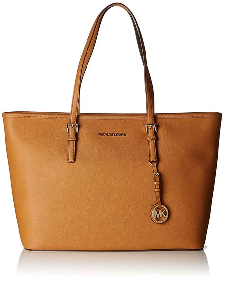 michael michael kors medium jet set multifunction saffiano tote mandarin|Michael Kors saffiano tote.